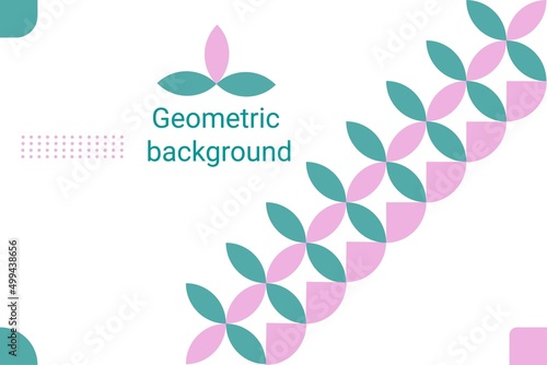 Modern colorful geometric abstract background. Bright presentation illustration isolated on white background.