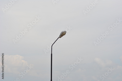 street lamp in the sky