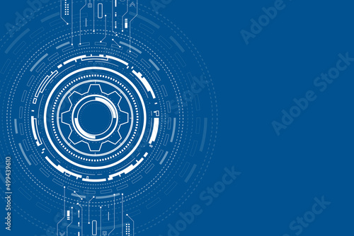 digital technology and engineering, digital telecoms concept, Hi-tech, futuristic technology background, vector illustration.	
