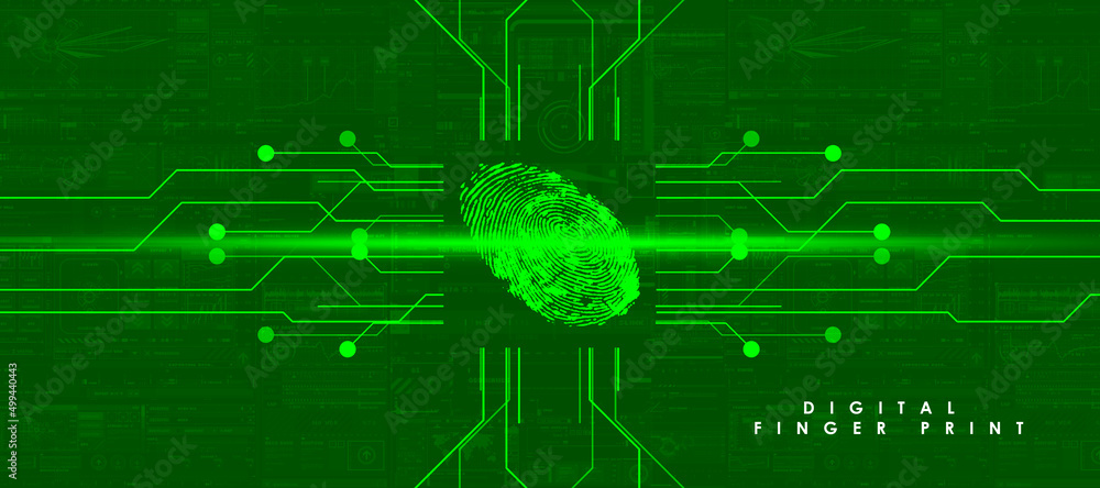 Fingerprint Scanning Technology Concept 2d Illustration
Fingerprint Scanning Technology Concept 2d Illustration