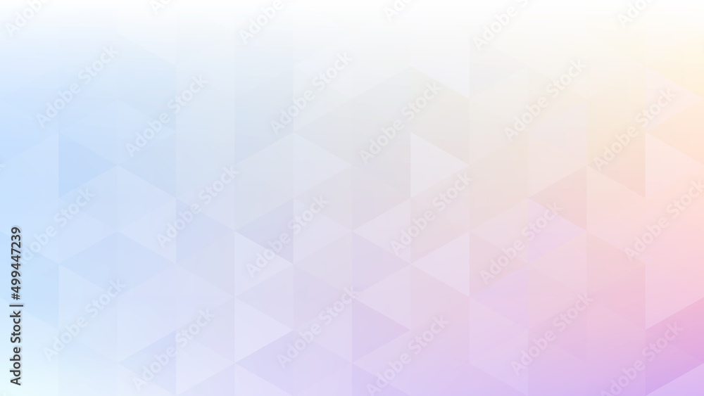 Multicolor gradient pastel background with translucent triangles. Subtle pattern - obrazy, fototapety, plakaty 