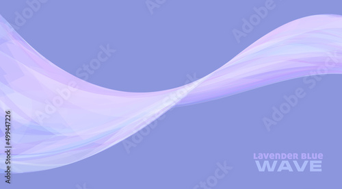 Abstract lavender blue wave. Vector graphics