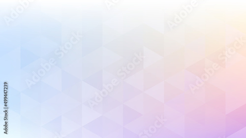 Multicolor gradient pastel background with translucent triangles. Subtle pattern