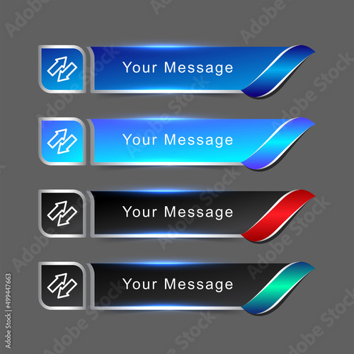 Template four shiny lower third label