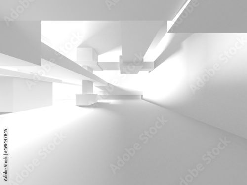 White Modern Background. Abstract Building Concept