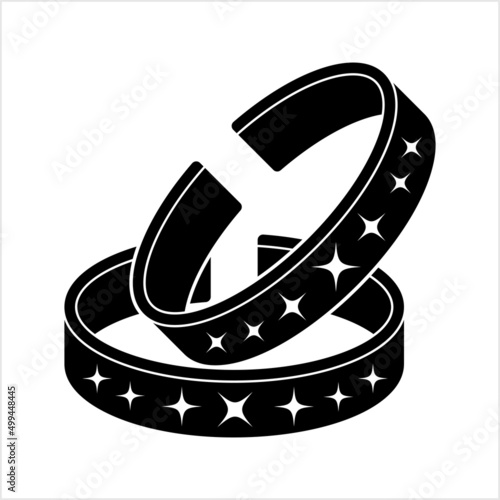 Bangle Icon, Rigid Bracelet Jewelry Icon