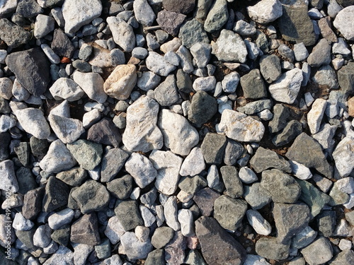 pebble stone texture on ground