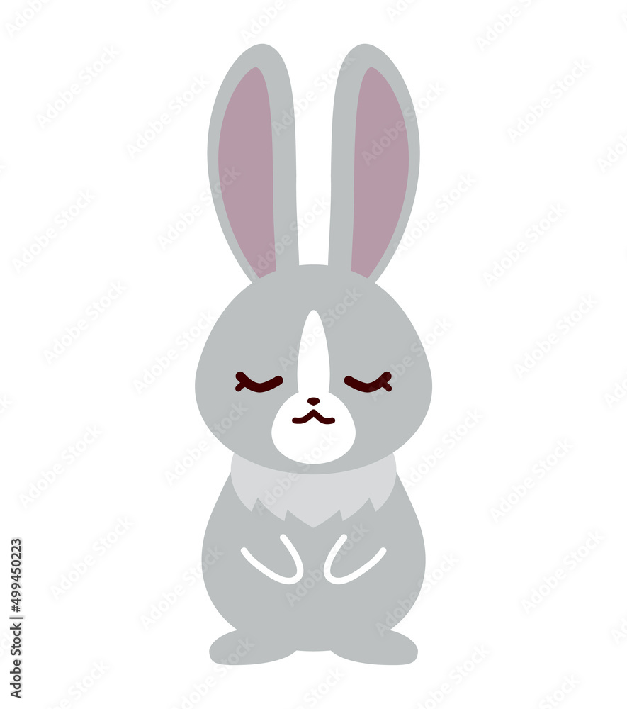 Obraz premium ウサギ 寝る