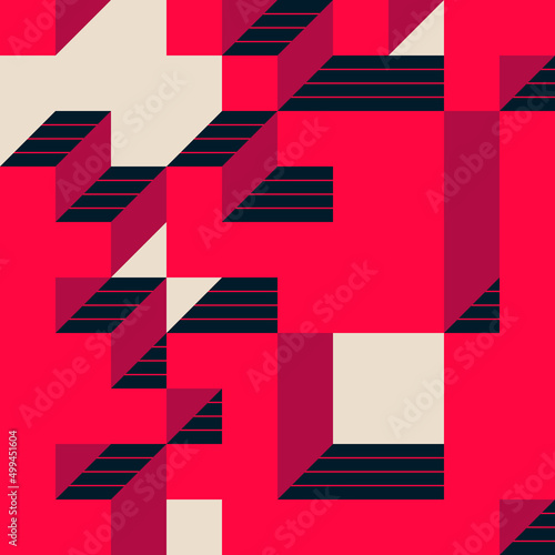 Fotografía Implementation of Edward Zajec’s “Il Cubo” from 1971