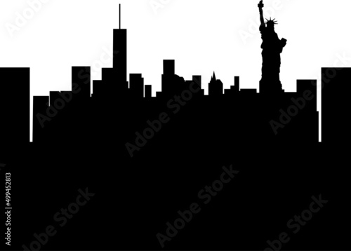 New York City Silhouette Vector 