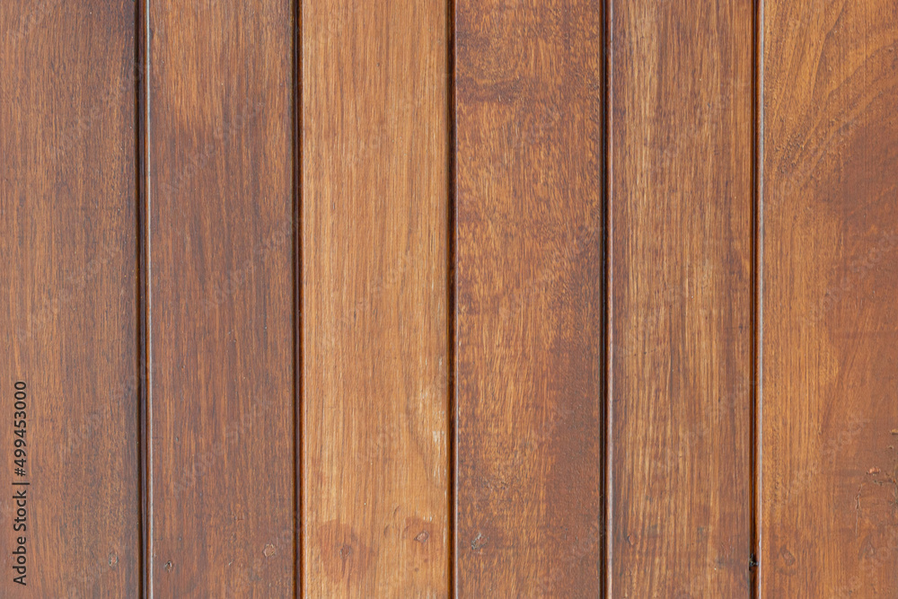 Fototapeta premium Brown wood plank wall texture background