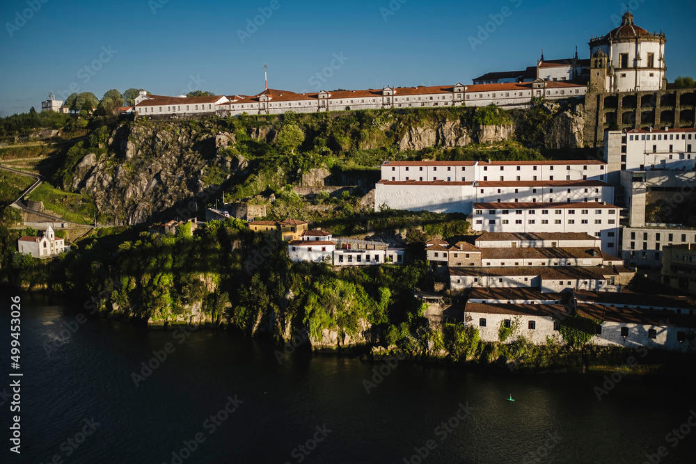 View of Vila Gaia de Nova and Douro River, in Porto, Portugal.