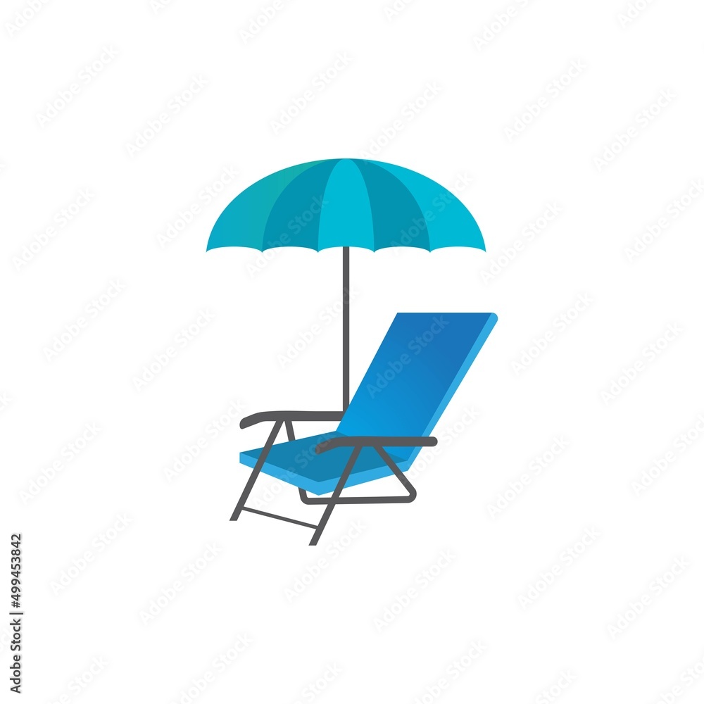 umbrella table sea logo vector umbrella table sea logo vector