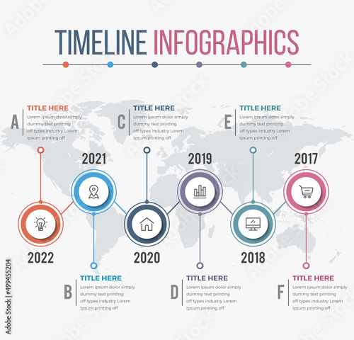 Timeline Infographics (06 Steps)