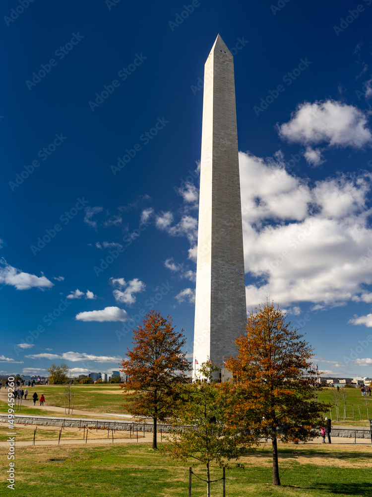 Summer day at the Washington Monument in Washington DC