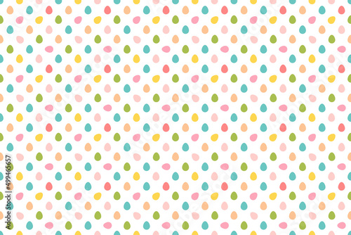 Easter pattern background. Seamless flat pattern with eggs in cute kids style