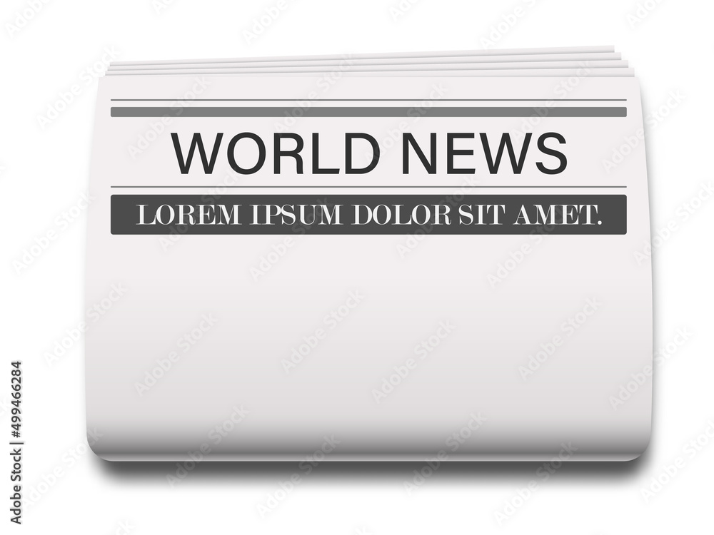 Realistic newspaper. Newspaper template. Daily press empty paper. Journal vector mockup. Vector illustration. Realistic newspaper. Newspaper template. Daily press empty paper. Journal vector mockup. Vector illustration.