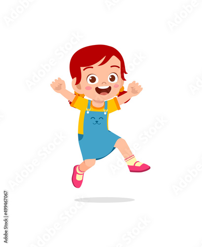 cute little kid jump and feel happy © Colorfuel Studio