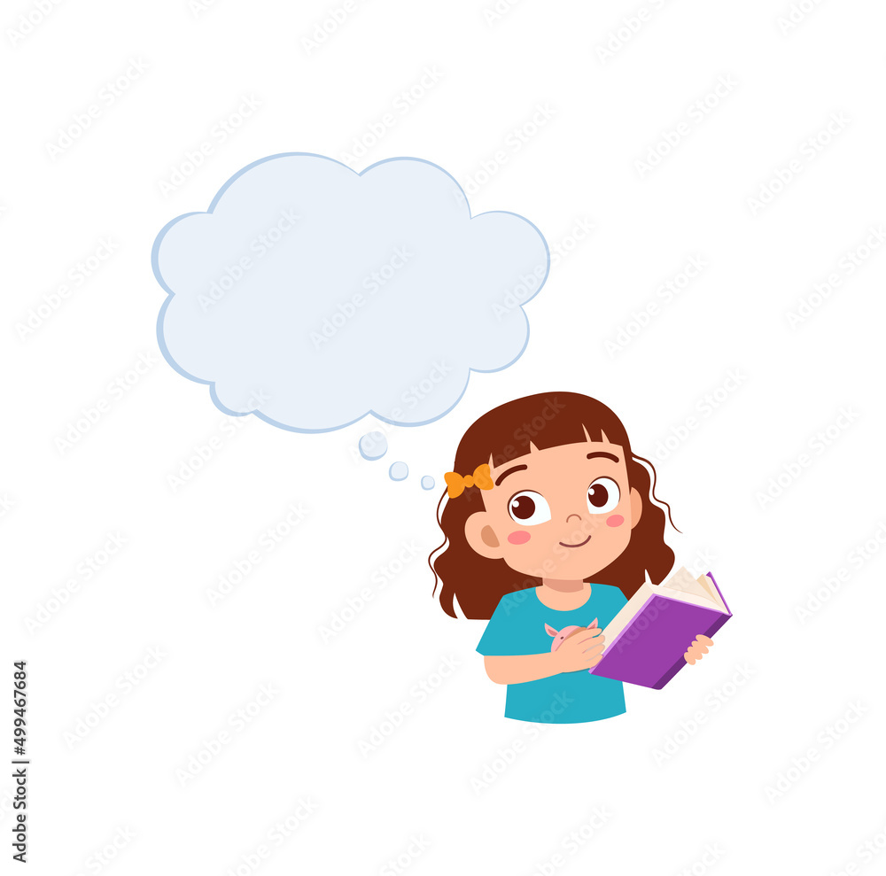 little kid read book and think about something little kid read book and think about something