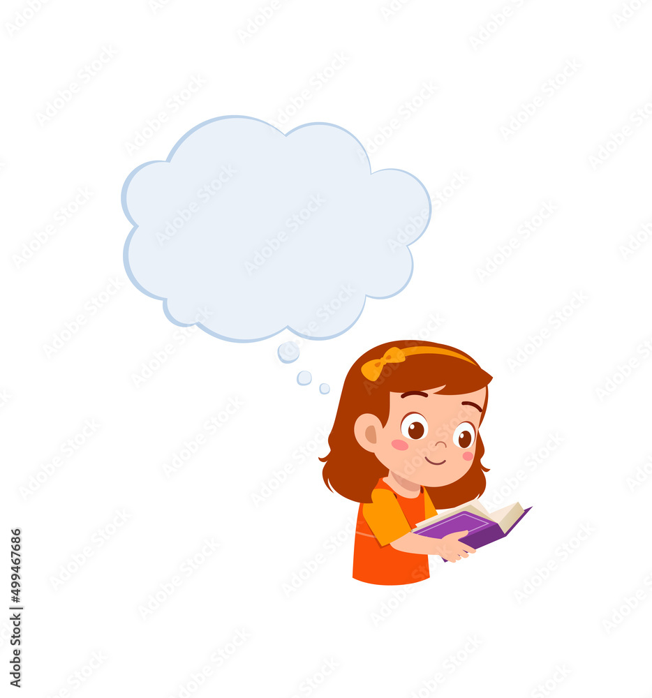 little kid read book and think about something little kid read book and think about something