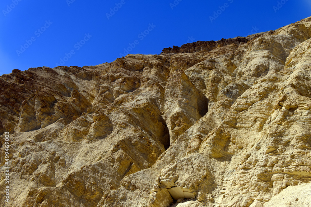 Death Valley Golden Canyon Trail Rugged Slope Death Valley Golden Canyon Trail Rugged Slope
