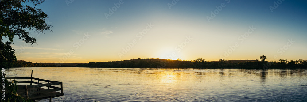 Panorama, rio são francisco em tres maria minas gerais Panorama, rio são francisco em tres maria minas gerais