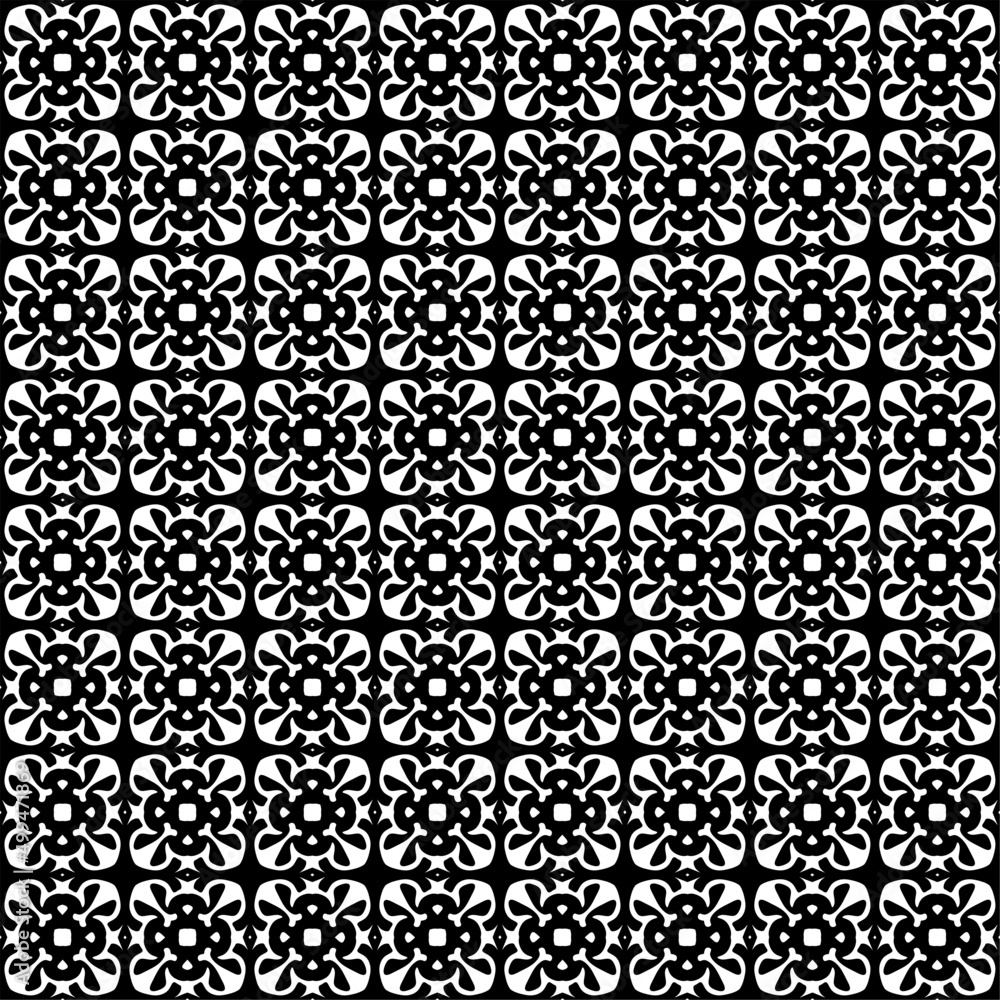Vector Seamless Black and White Triangle Lines Hexagonal Geometric Pattern Abstract Background.Black and White Organic Rounded Jumble Maze Lines.Chaotic Pattern.Repeating geometric tiles from striped.