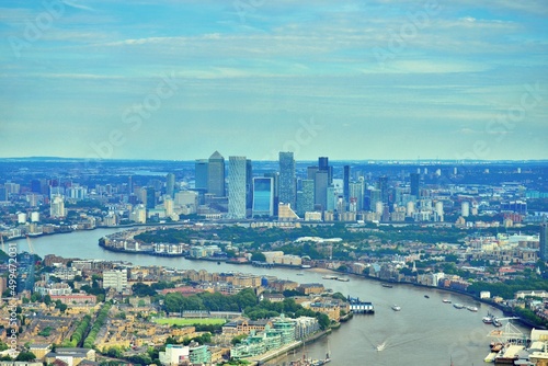 Thames River and London skyline