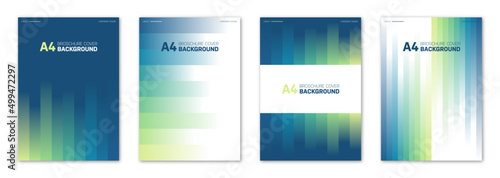 Business broschure A4 vertical orientation front page cover mock up. Vector illustration design with gradients.