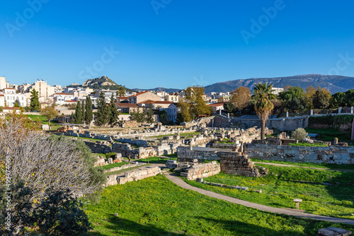 The Archaeological Site of Kerameikos in Athens, Greece