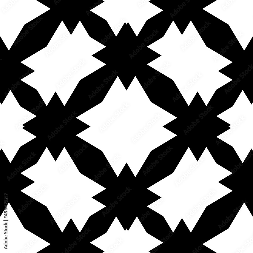 Abstract geometric seamless pattern.Modern geometric background with Bold Lines.seamless Russian style black Geometric background.Tile seamless pattern. Black and white geometric background.