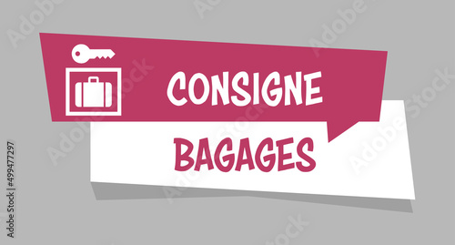 Logo consigne bagages.