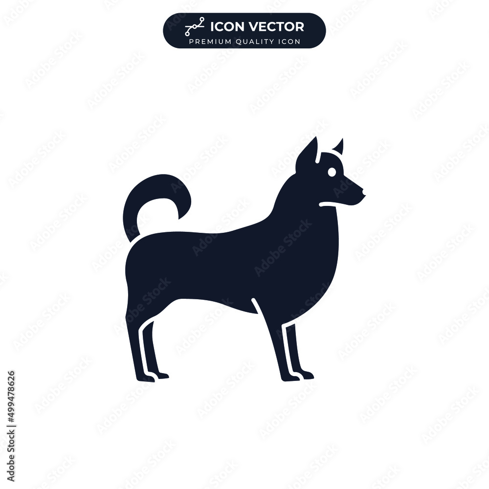 husky dog icon symbol template for graphic and web design collection logo vector illustration husky dog icon symbol template for graphic and web design collection logo vector illustration