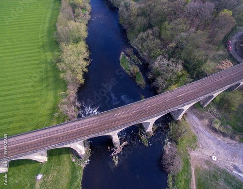 Arthington Viaduct, also known as Castley Viaduct or Wharfedale Viaduct, railway bridge crossing the Wharfe valley. Arthington in West Yorkshire photo