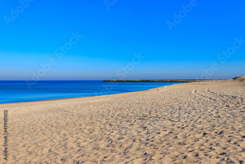 View of the Baltic sea in Poland