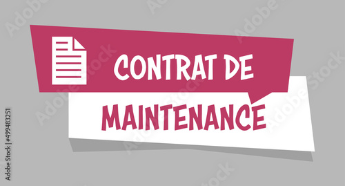 Logo contrat de maintenance.