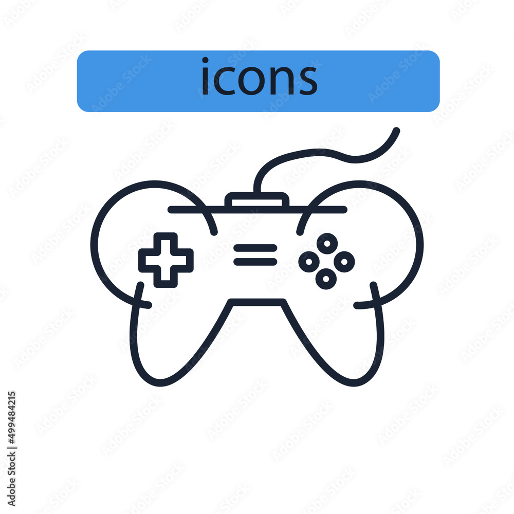 video game icons symbol vector elements for infographic web video game icons symbol vector elements for infographic web