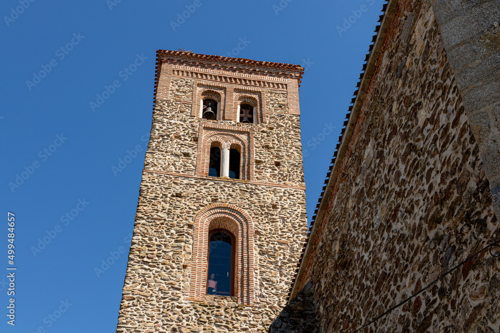 Buitrago del Lozoya, Spain. The Church of Santa Maria del Castillo, with the mudejar tower