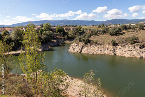 Buitrago del Lozoya, Spain. The Lozoya river, as seen from the city walls