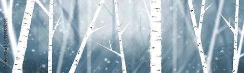 Panel kuchenny z motywem Winter forest