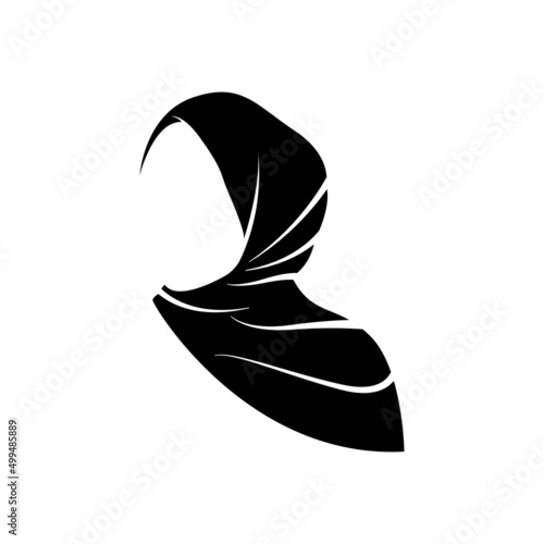 hijab logo icon design template vector