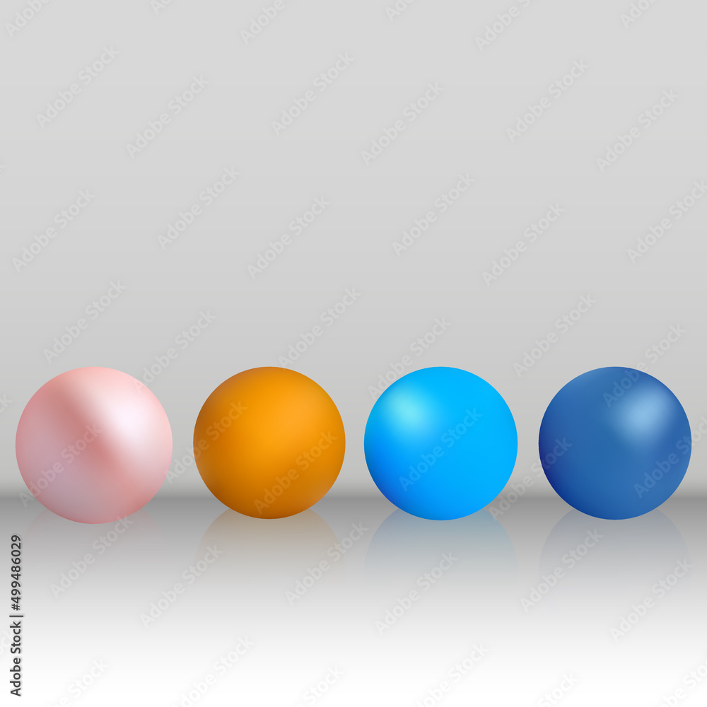 Set of colored balloons on a gray background. eps 10 Set of colored balloons on a gray background. eps 10