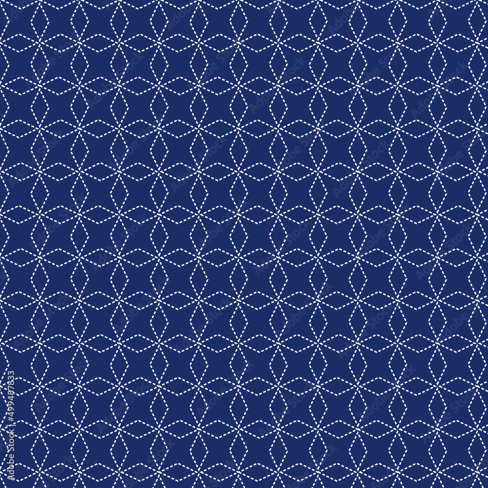 Naklejka premium Japanese-inspired pattern
