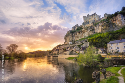 Obraz na płótnie Beynac-et-Cazenac village, Dordogne, France w salonie