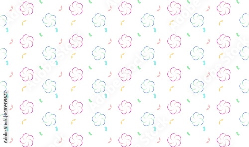 お花シームレスパターン