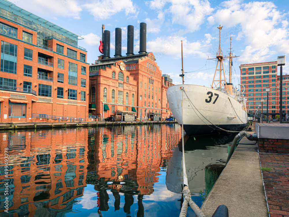 Baltimore,Maryland,USA September 03, 2021View of historic ship in