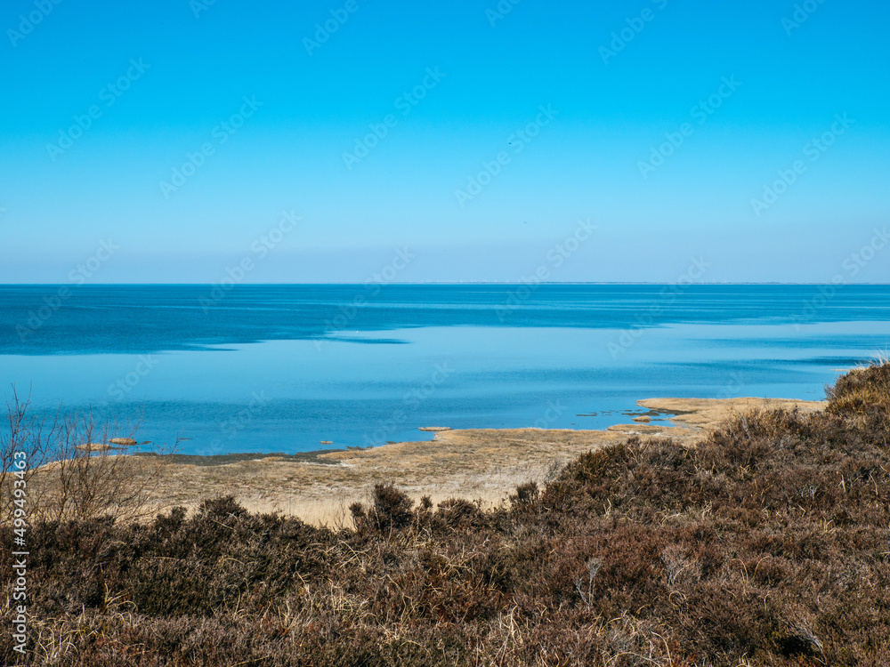View from Morsum Cliff on the island Sylt