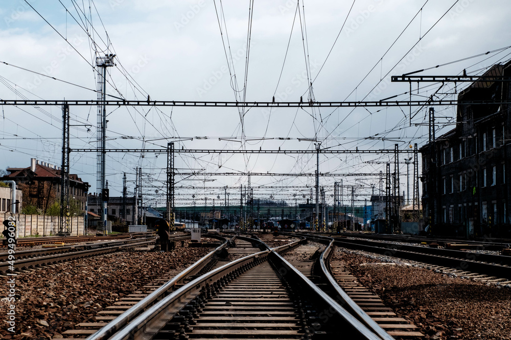 railway in the morning