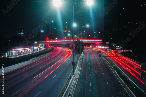 longa exposição na avenida