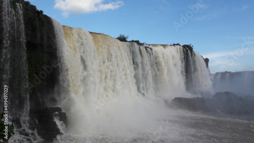 panoramic view of the iguaçu falls, Brazil